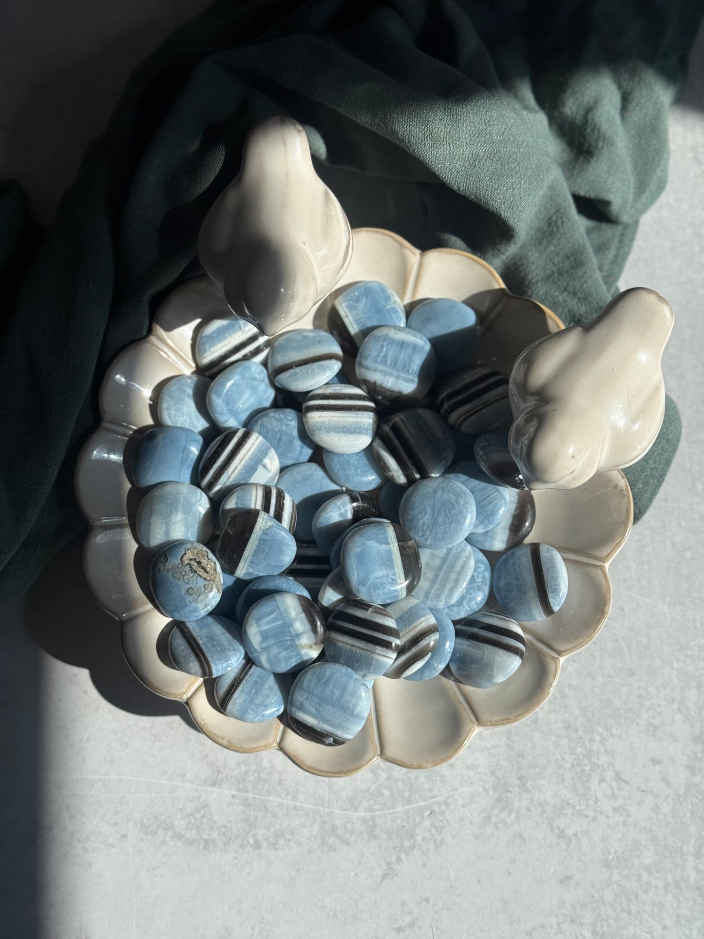 Indian Blue Opal Mini Palmstone