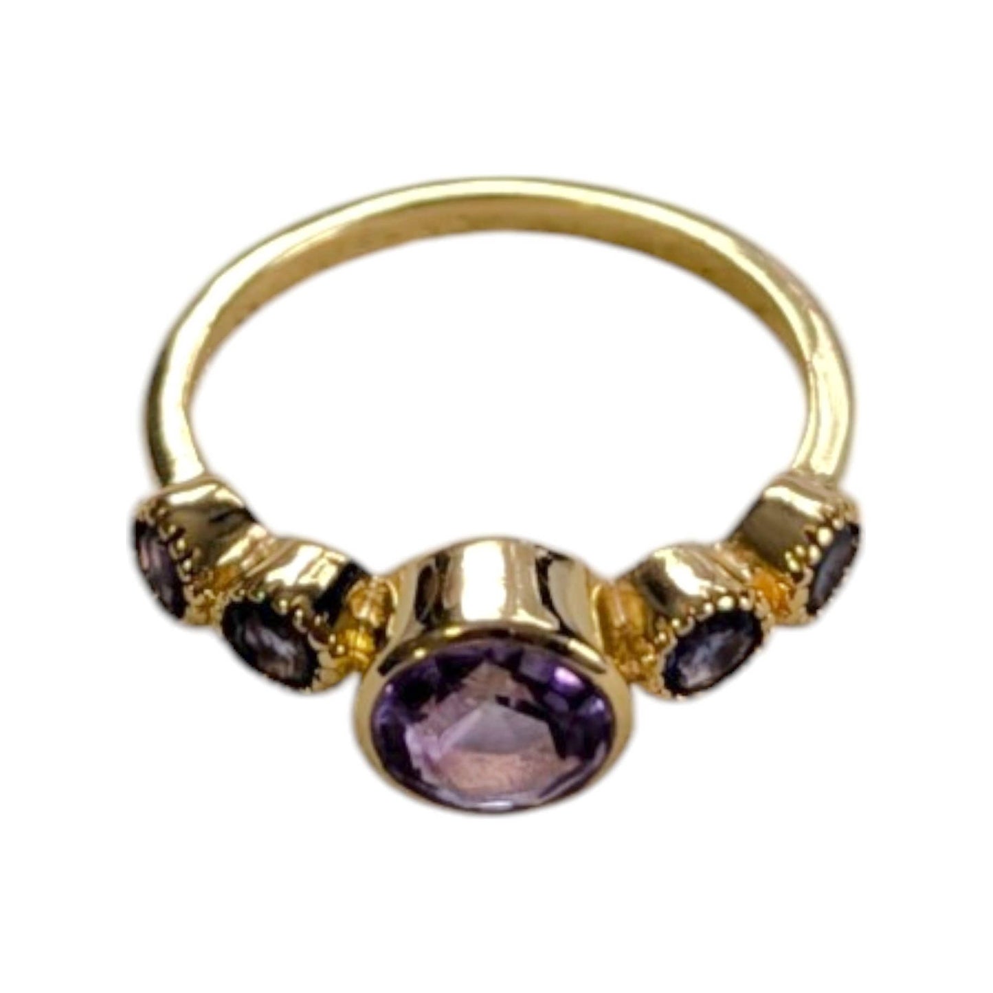 Poetry Amethyst & Iolite Vermeil Ring