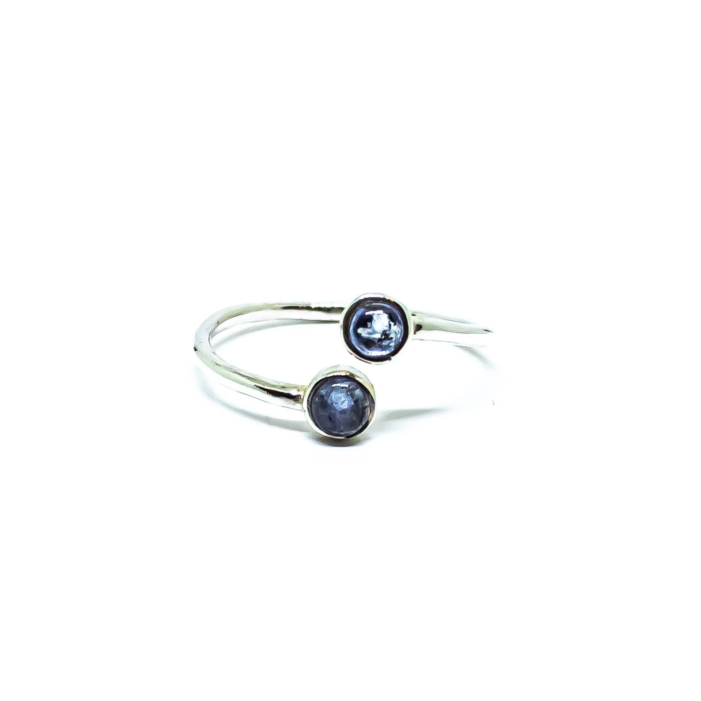 Tanzanite Gemstone Adjustable Ring Sterling Silver 925