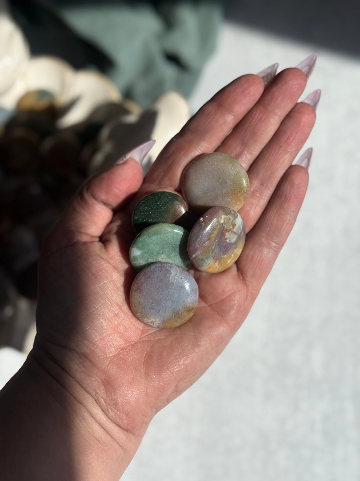 Sea Jasper Mini Palmstone