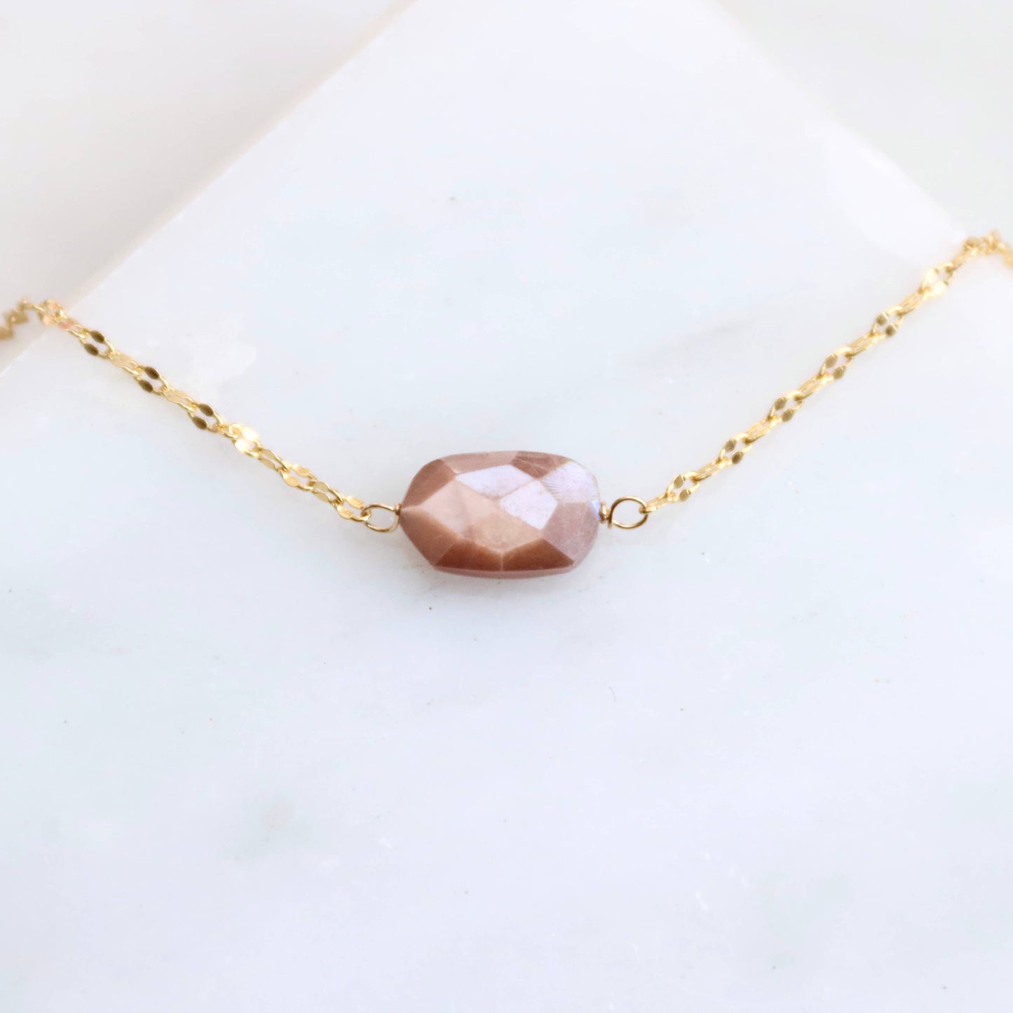 Chocolate Moonstone Necklace