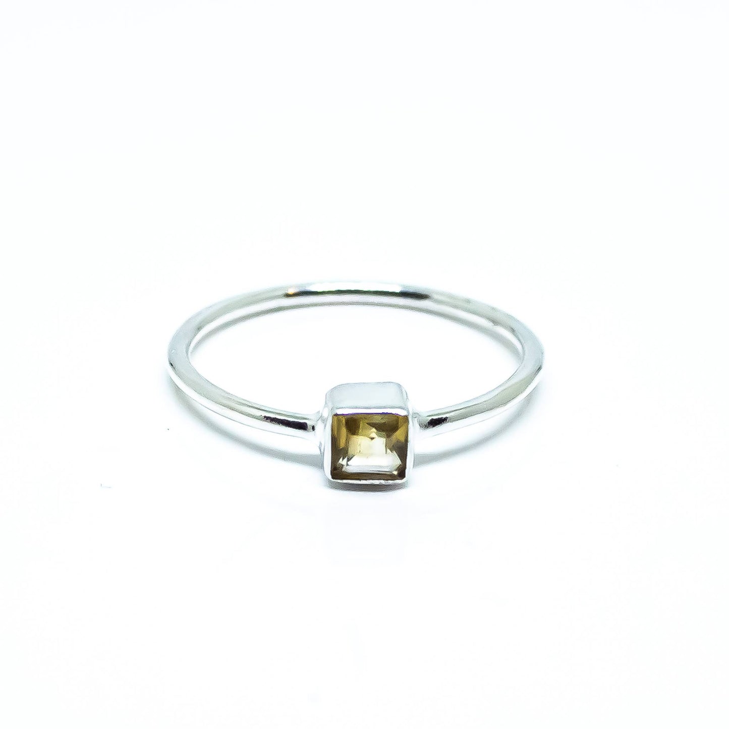 Citrine Sterling Silver Ring 925