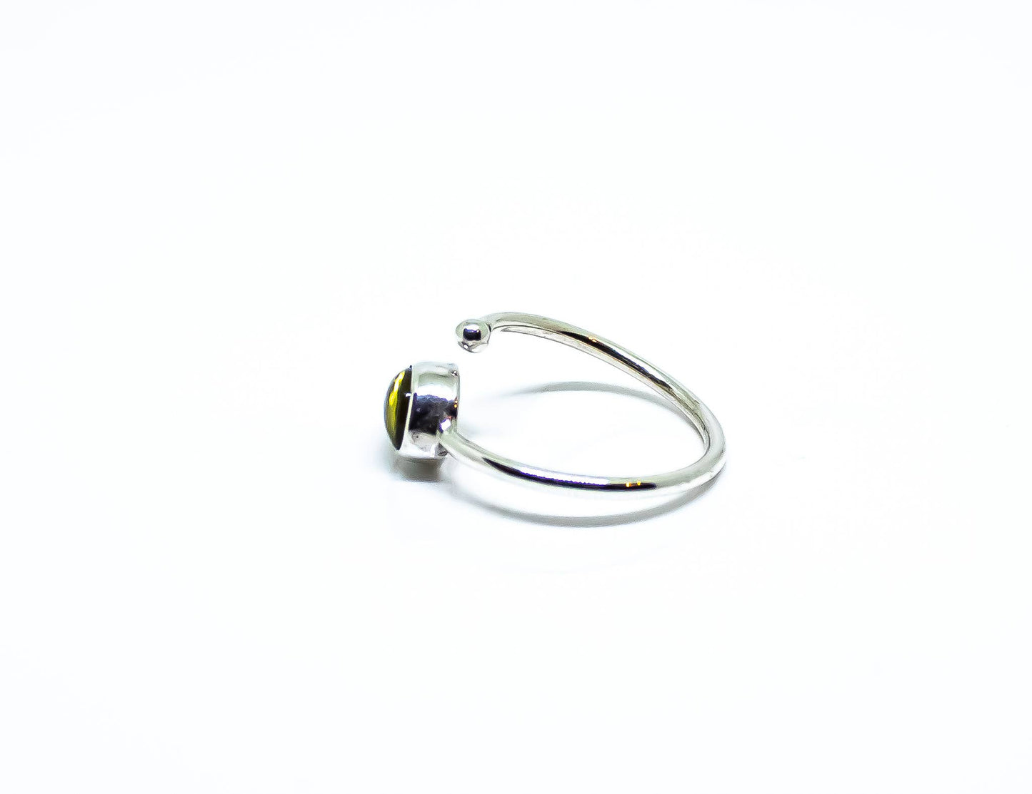 Peridot Ring Sterling Silver Adjustable