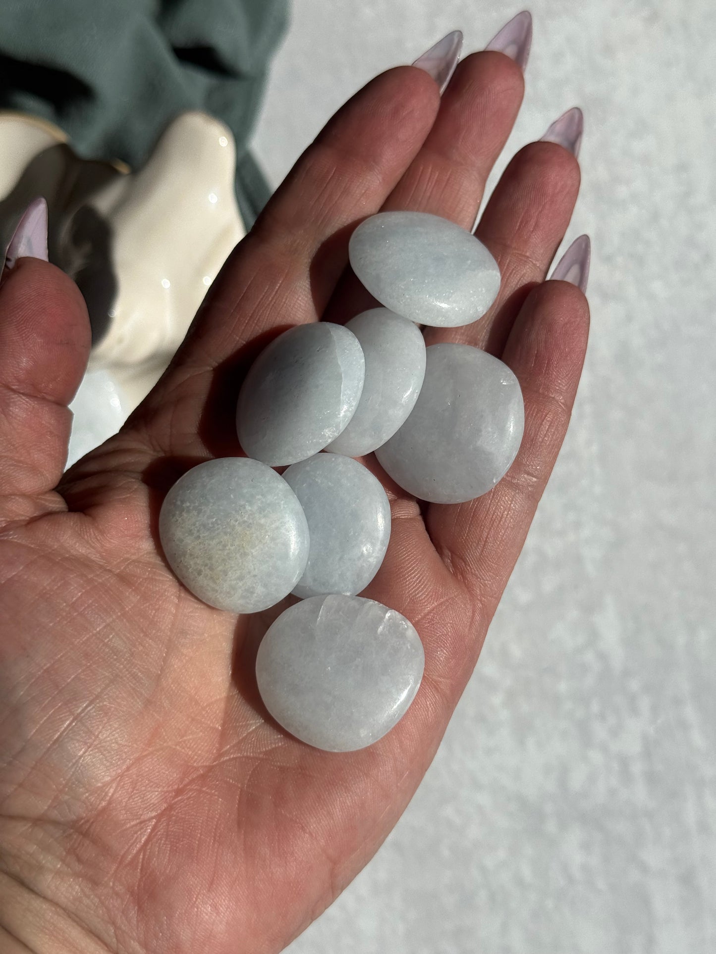 Blue Calcite Mini Palmstone