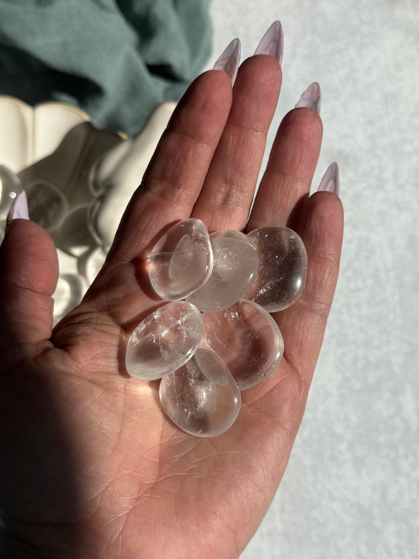 Himalayan Clear Quartz Mini Palmstone