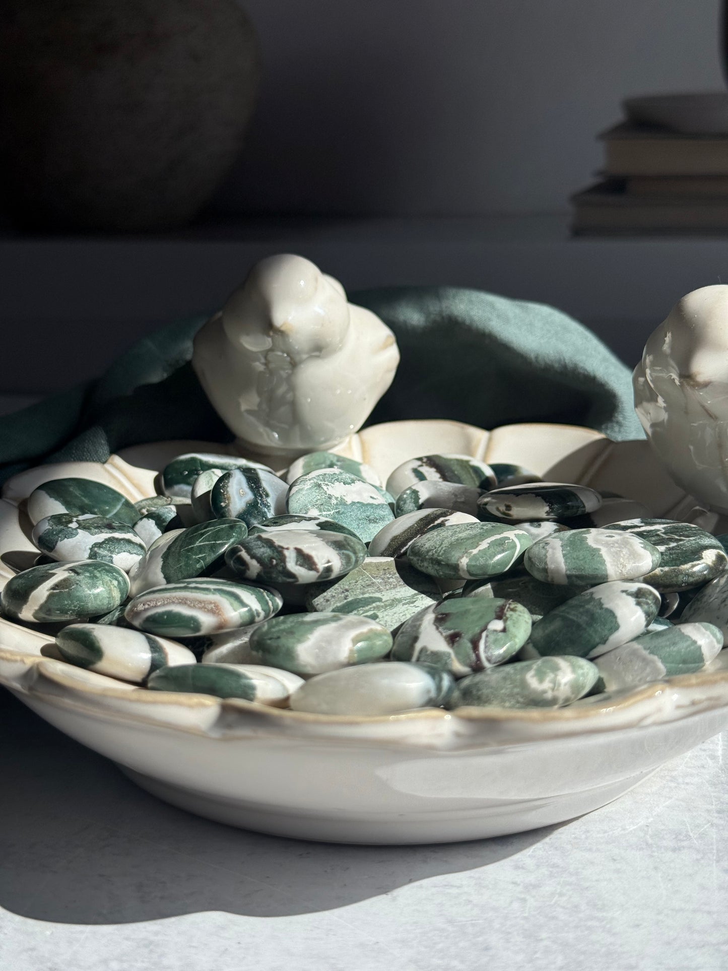 Banded Green Jade Mini Palmstone