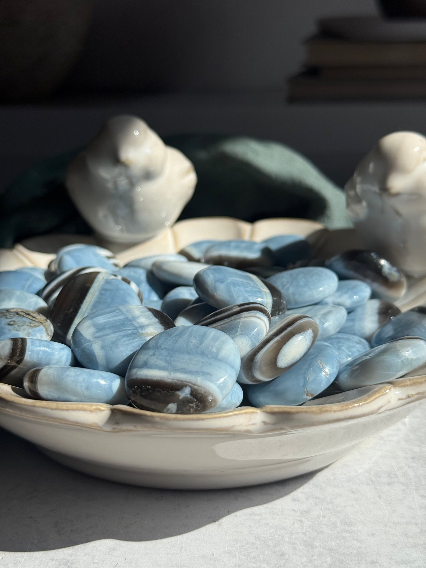 Indian Blue Opal Mini Palmstone