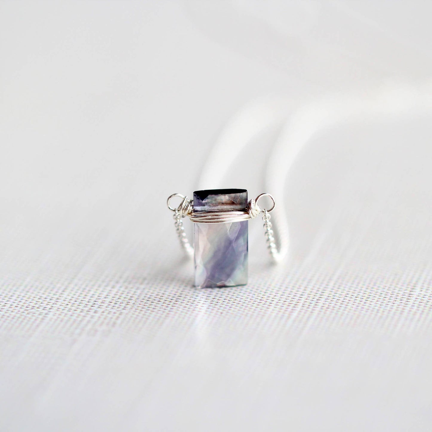 Fluorite Baguette Necklace