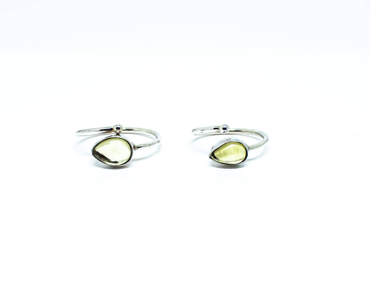 Peridot Ring Sterling Silver Adjustable