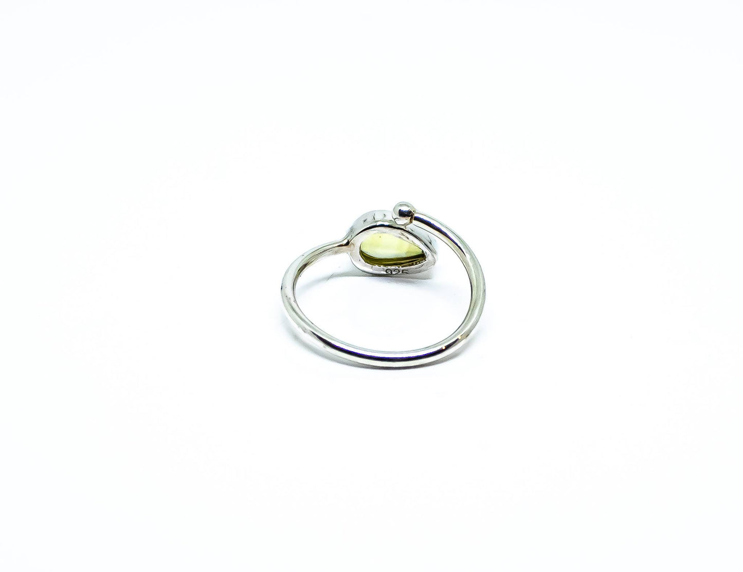 Peridot Ring Sterling Silver Adjustable