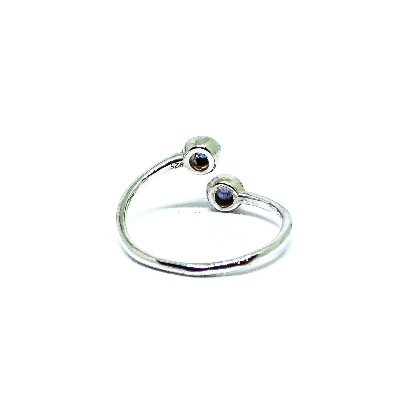 Tanzanite Gemstone Adjustable Ring Sterling Silver 925