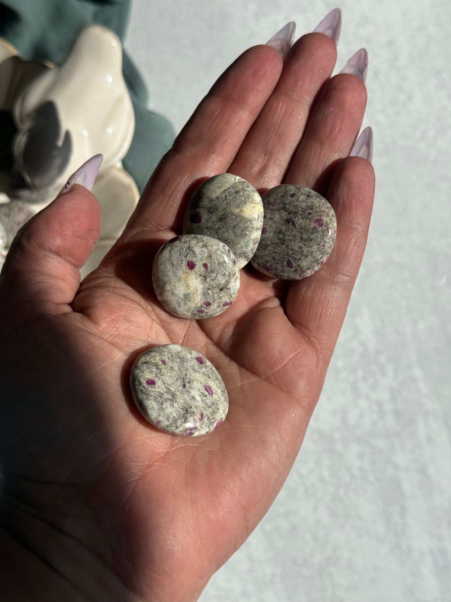 Ruby In Albite Mini Palmstone