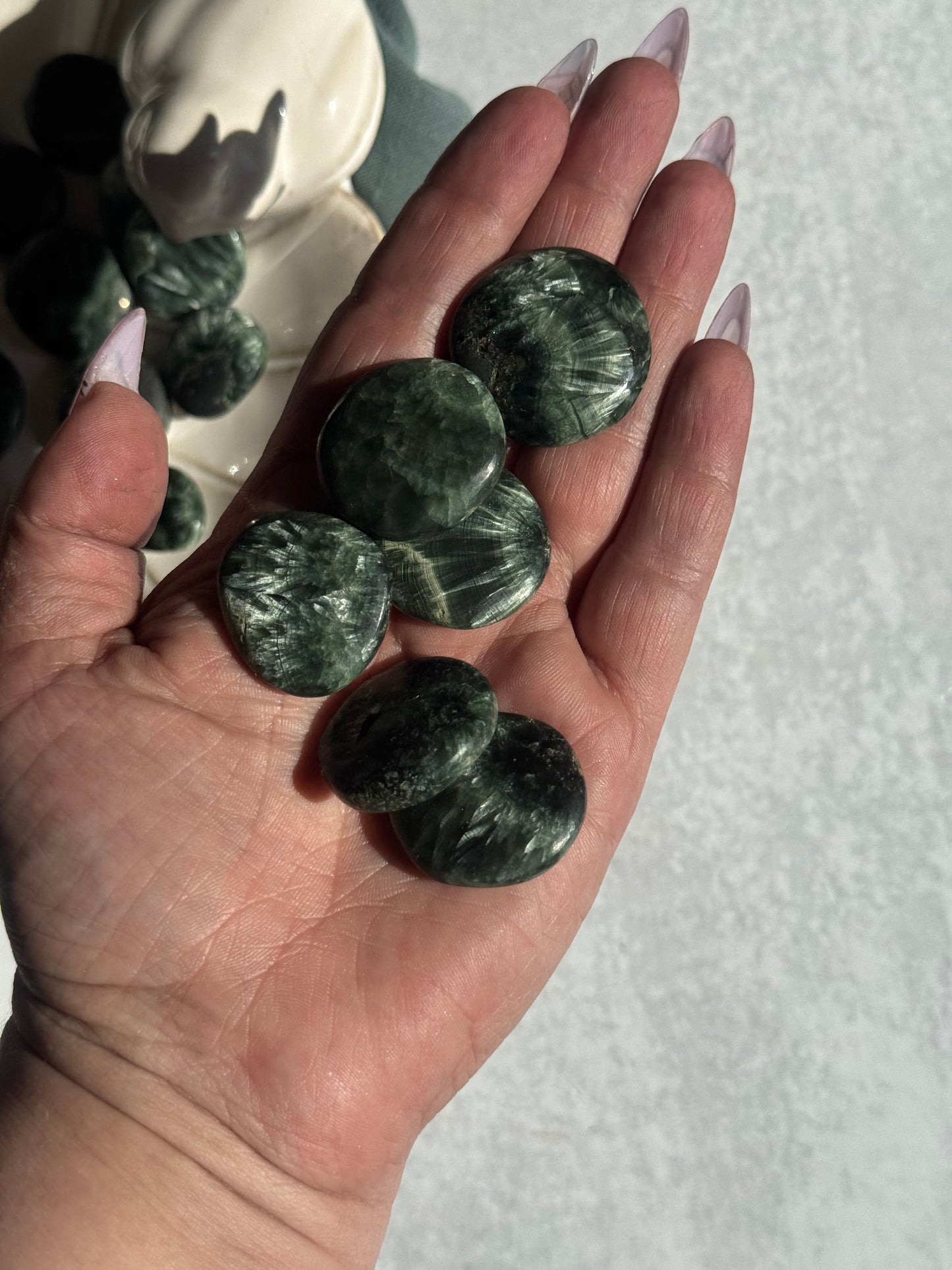 Seraphanite Mini Palmstone