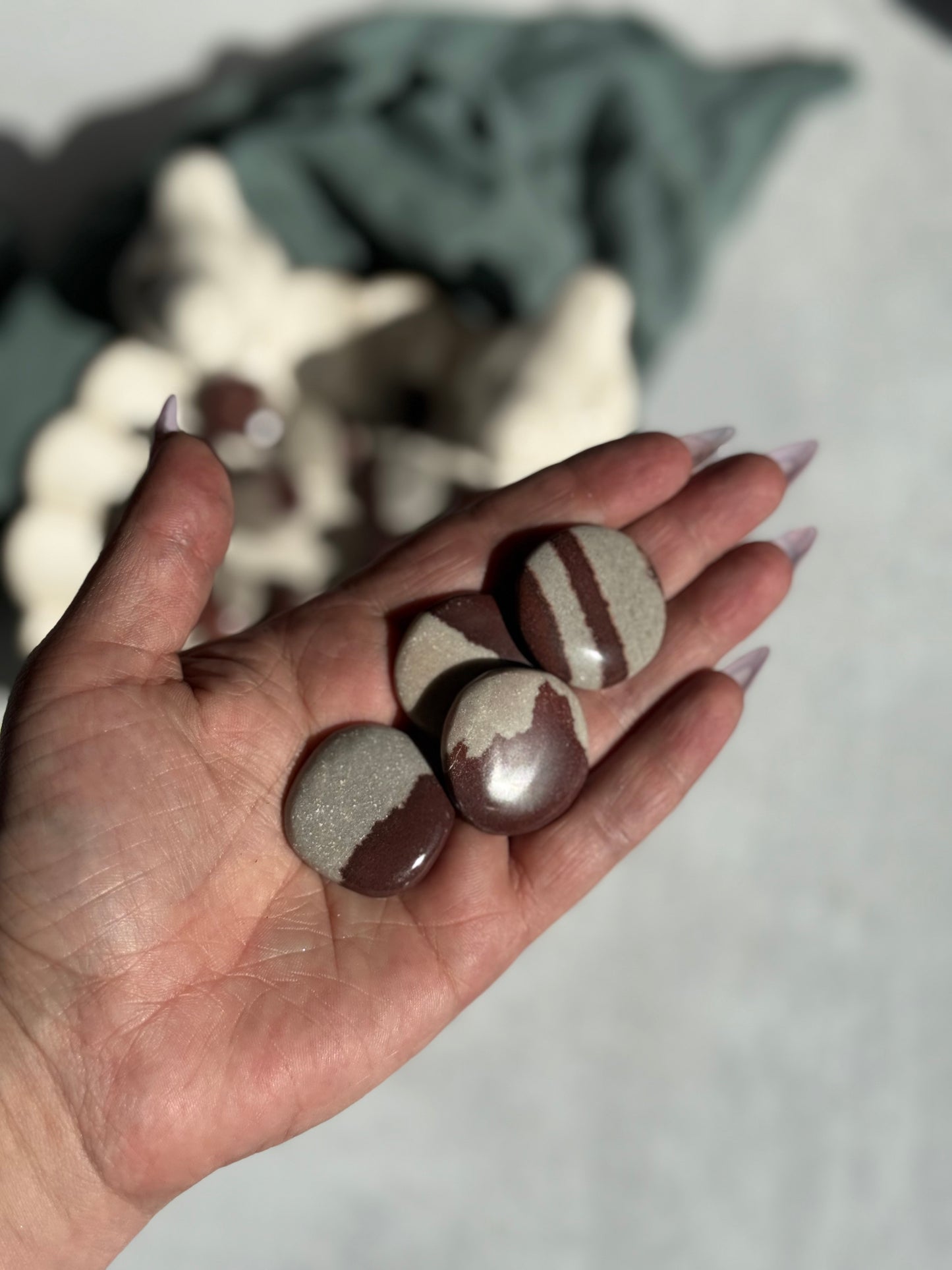 Narmada Jasper Mini Palmstone