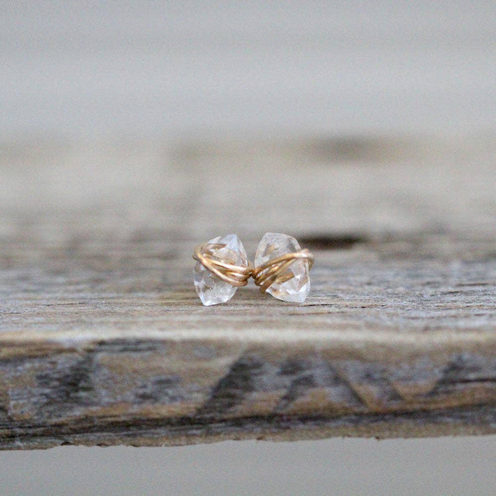 Herkimer Diamond Studs