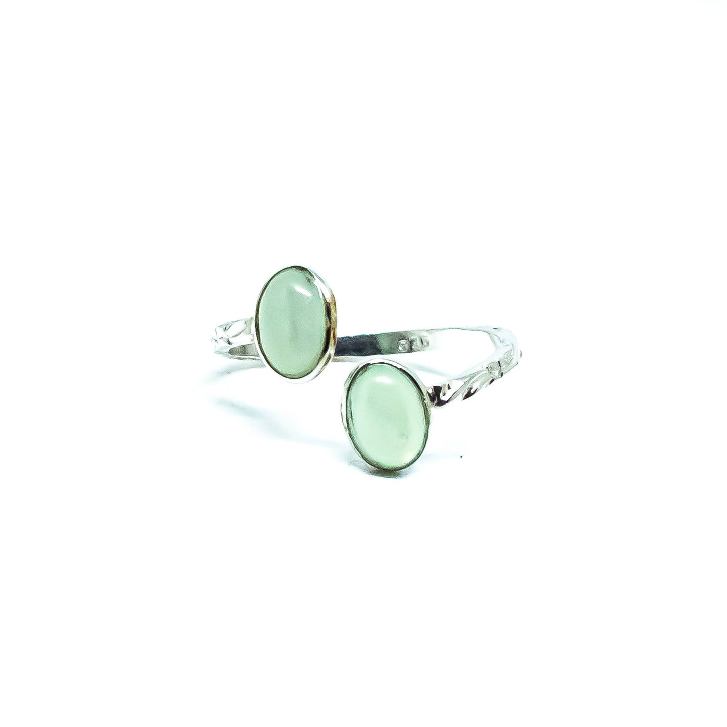 Adjustable Gemstone Ring Sterling Silver
