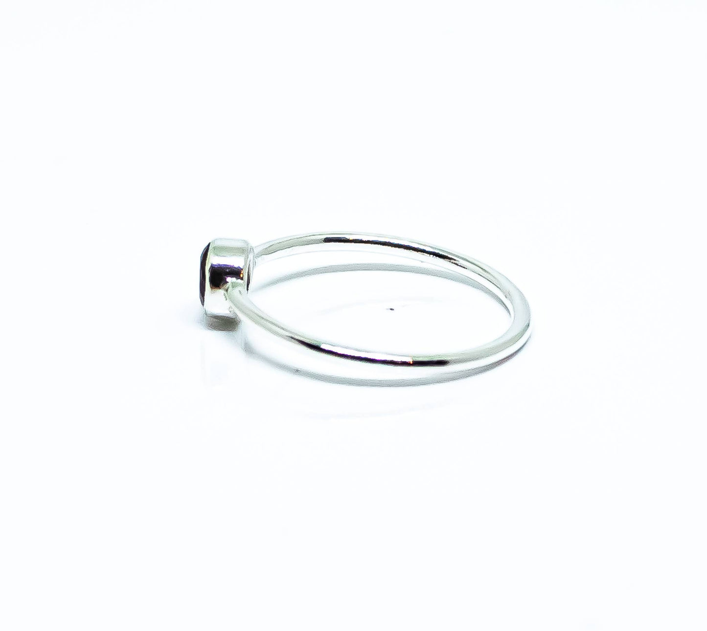 Garnet Sterling Silver Ring 925