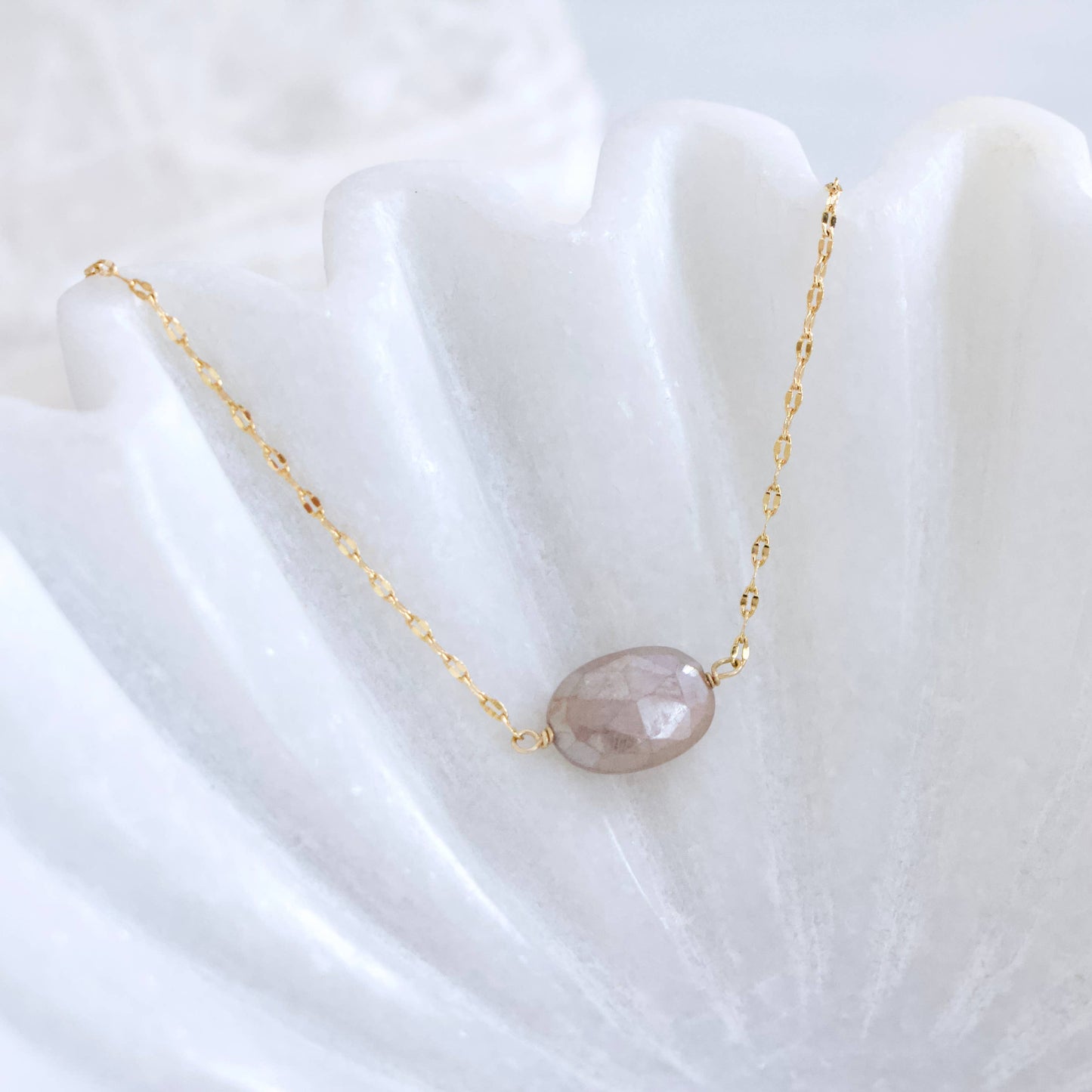 Chocolate Moonstone Necklace