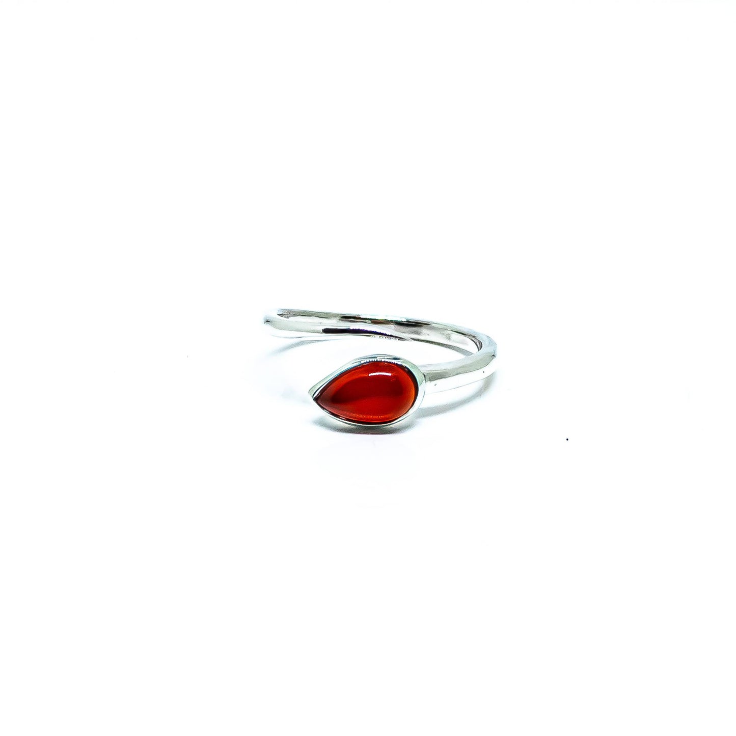 Gemstone Ring Sterling Silver Adjustable