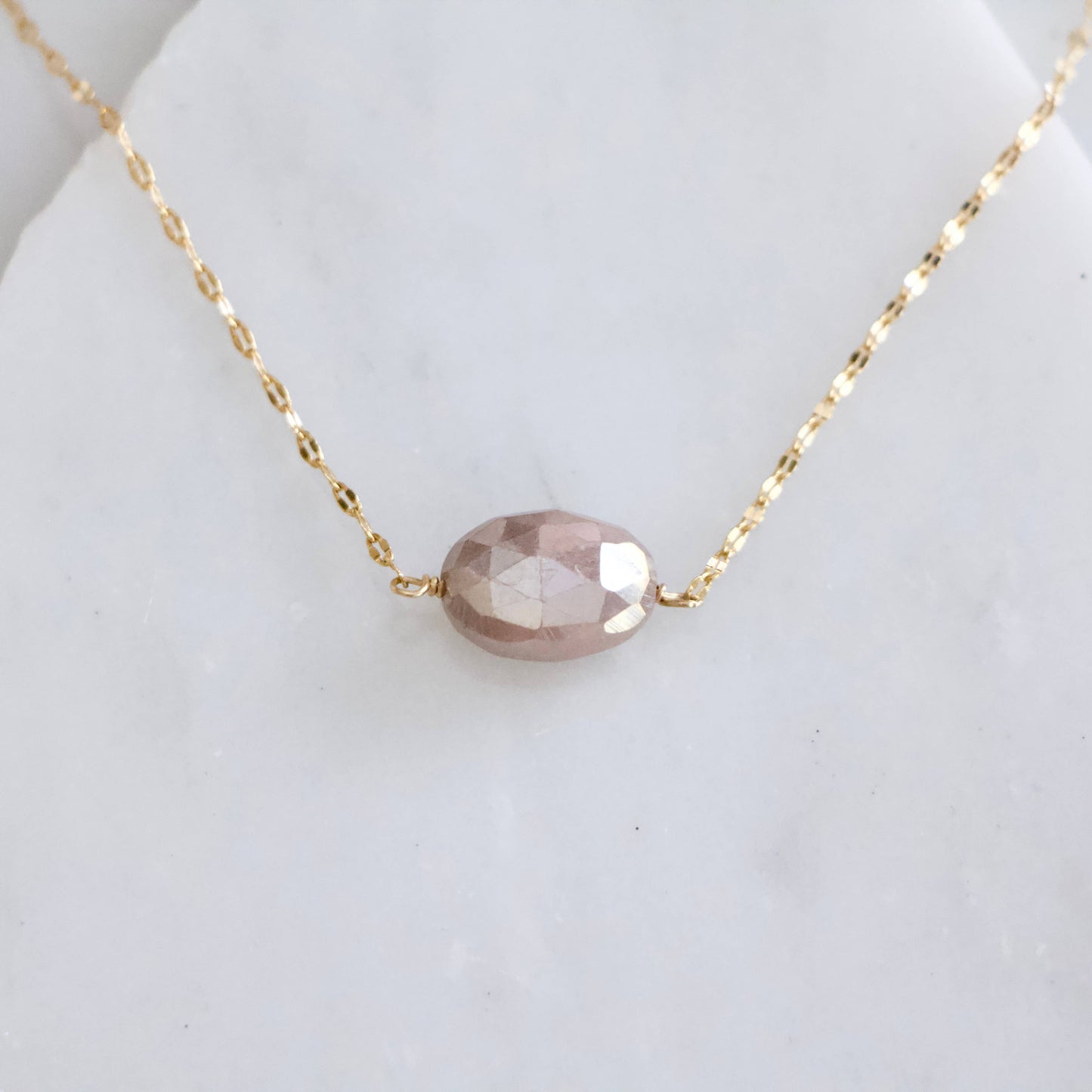 Chocolate Moonstone Necklace