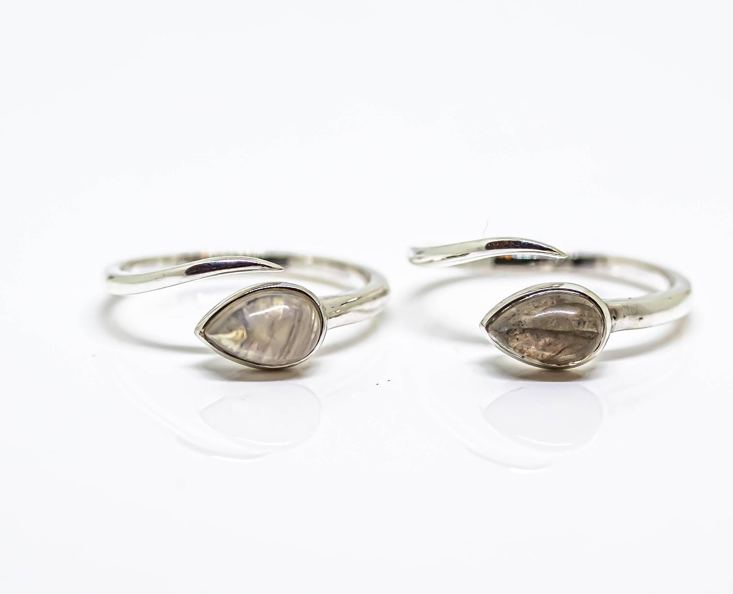 Gemstone Ring Sterling Silver Adjustable