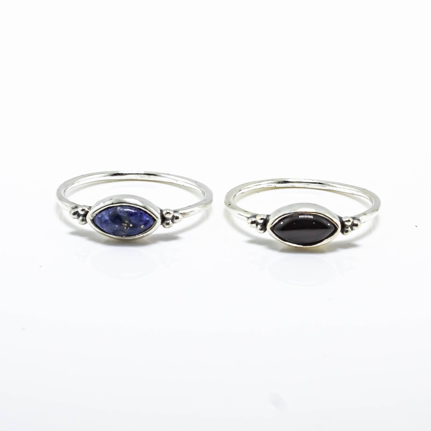 Gemstone Sterling Silver Ring Size 8