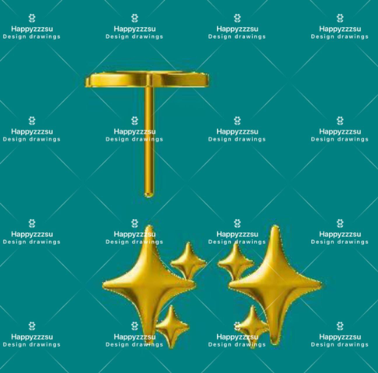 Sterling Silver Star Stud Earrings