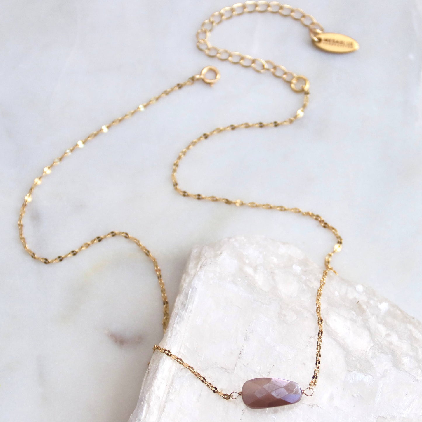 Chocolate Moonstone Necklace