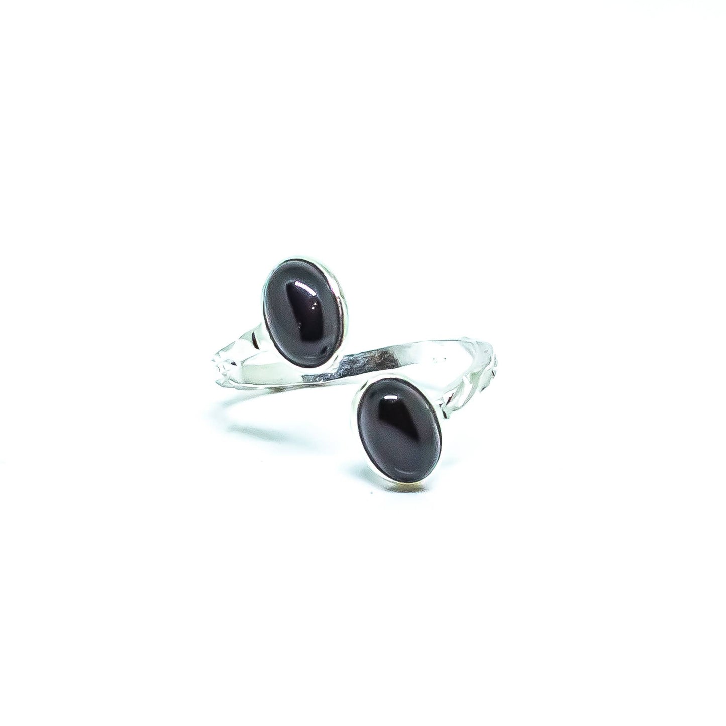 Adjustable Gemstone Ring Sterling Silver