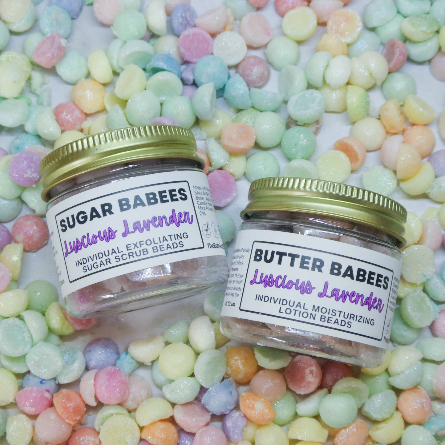 LUSCIOUS LAVENDER Solid Shea Butter handmade natural lotion