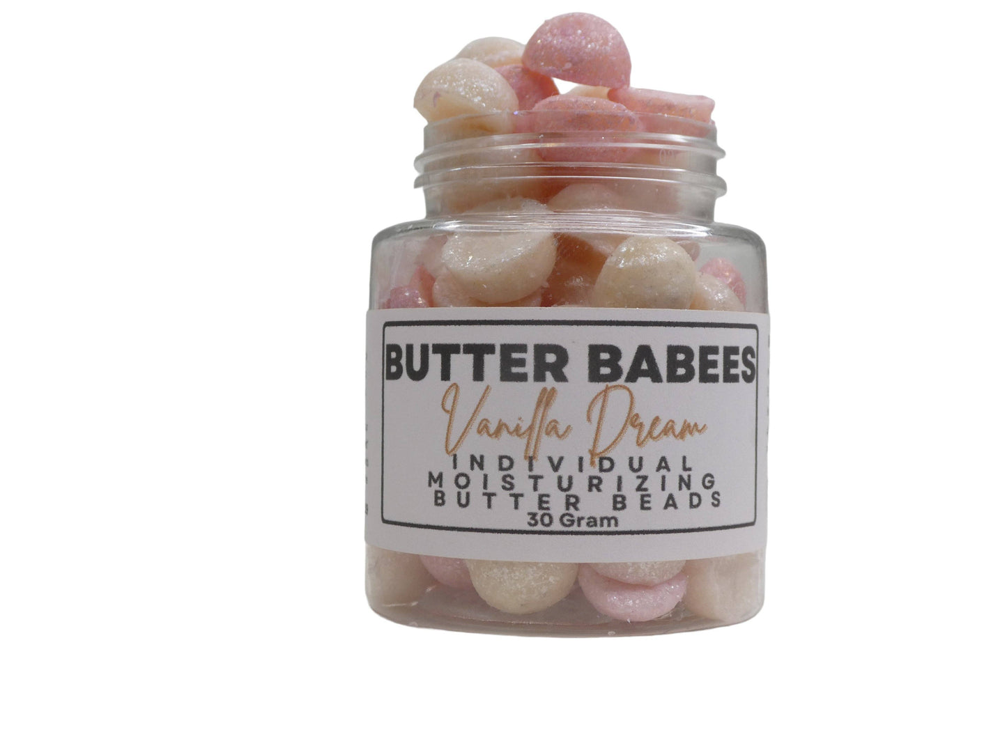 VANILLA DREAM BUTTER BABEES - handmade natural lotion beads