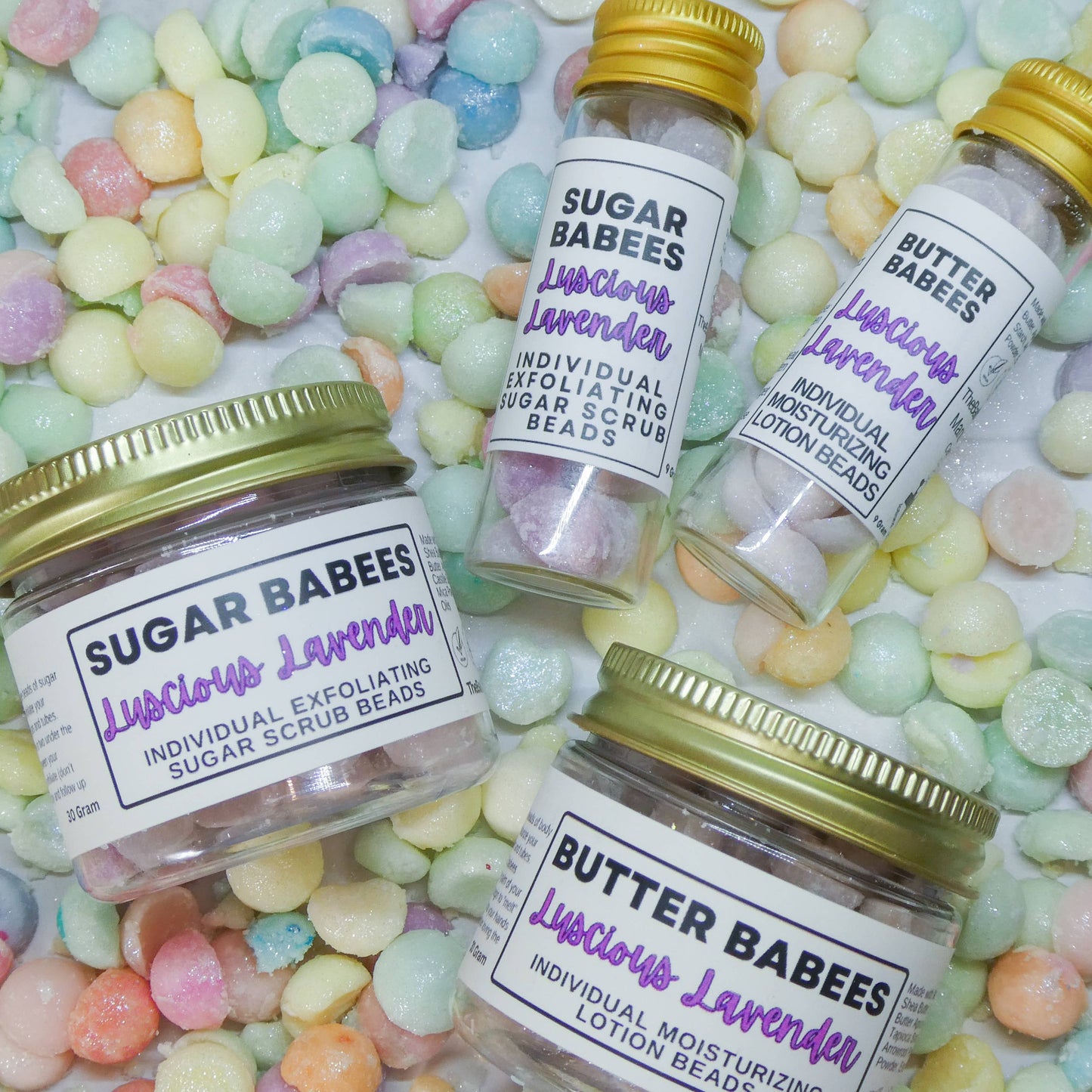 LUSCIOUS LAVENDER Solid Shea Butter handmade natural lotion