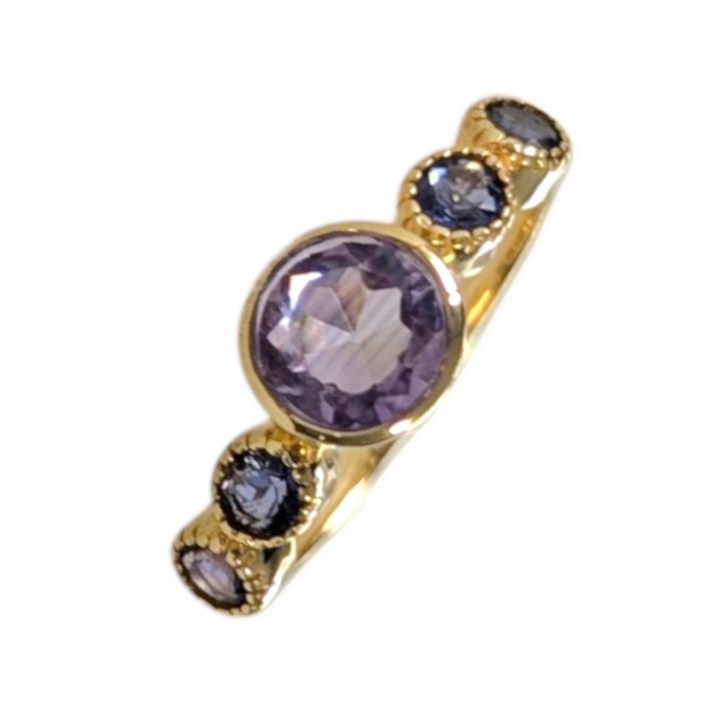 Poetry Amethyst & Iolite Vermeil Ring