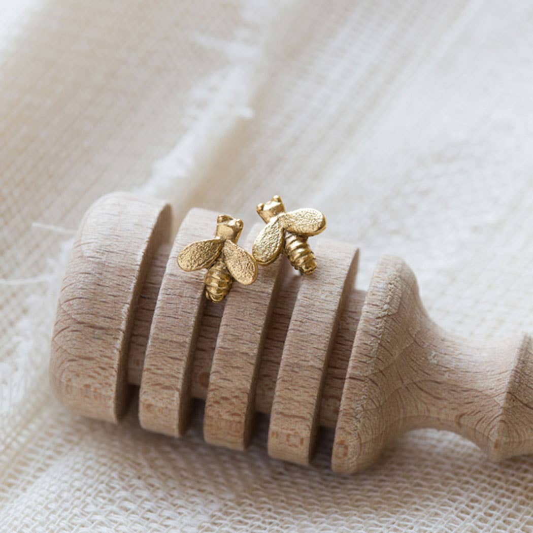 Tiny Honey Bee Studs