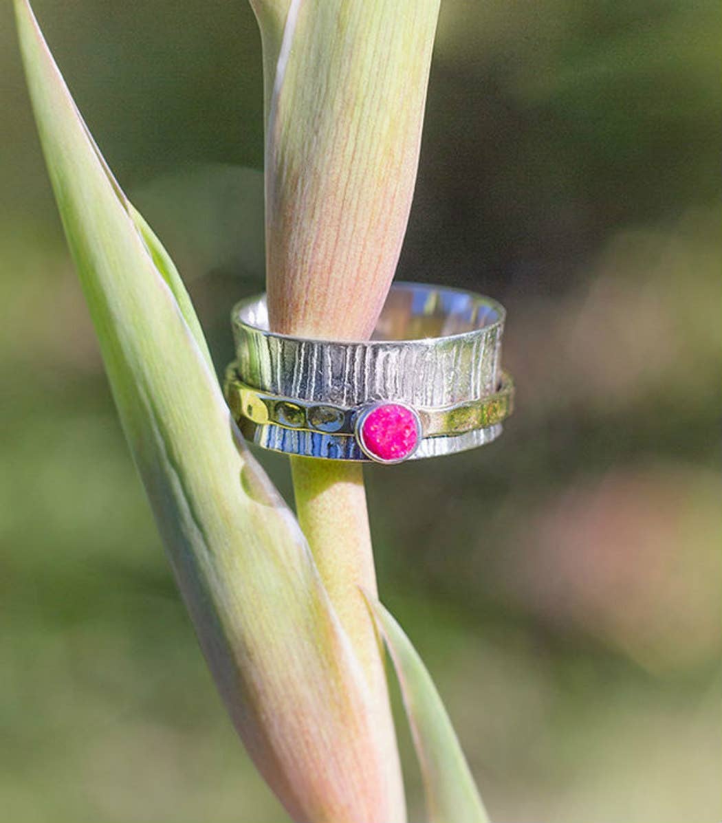 Alms Ruby Spinner Ring
