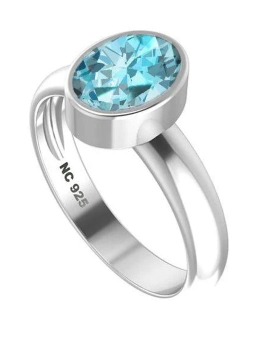 Oval Aquamarine Ring