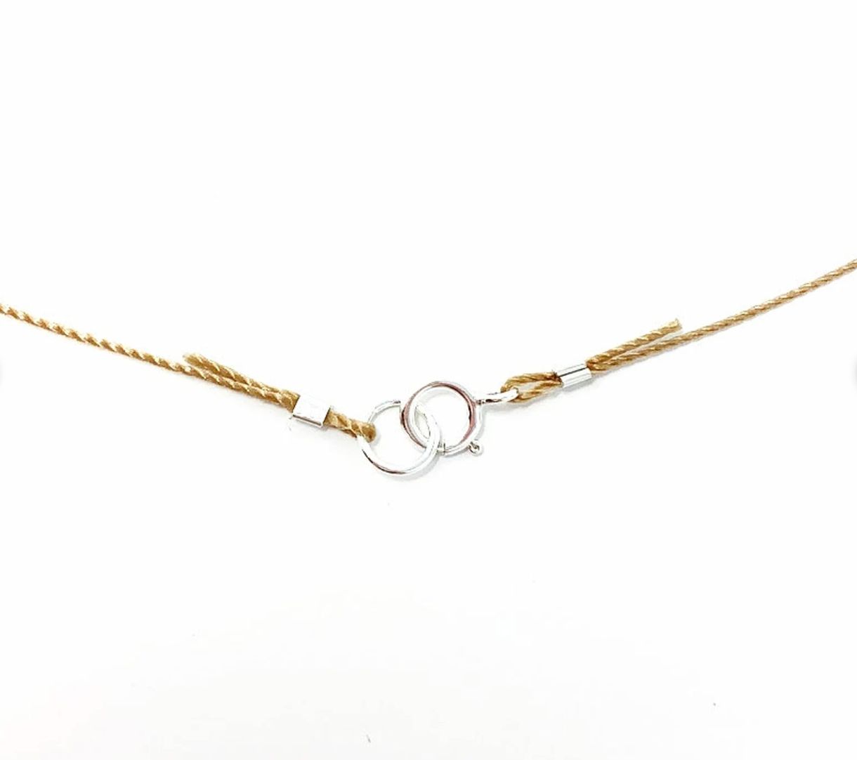 Garnet Briolette Cord Necklace