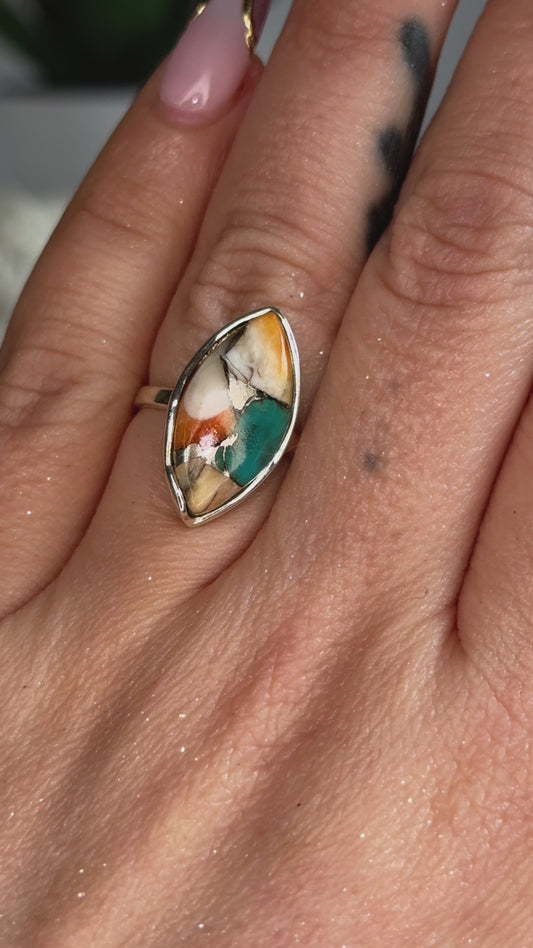 Oyster Turquise Sterling 925 Ring