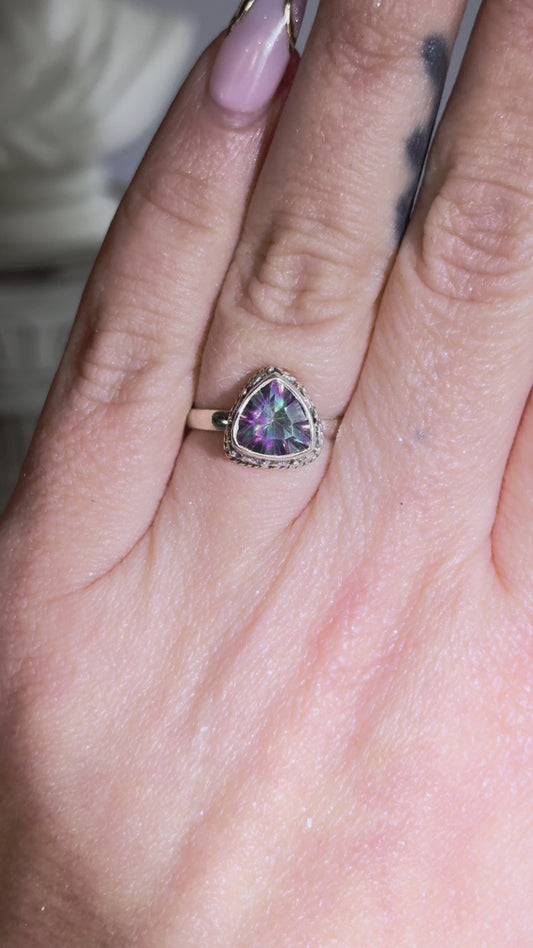 Mystic Topaz Sterling 925 Ring