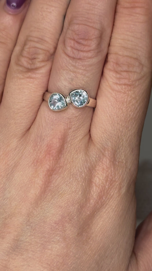 Blue Topaz Sterling Silver Ring