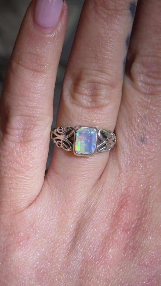 Ethiopian Opal Sterling 925 Ring