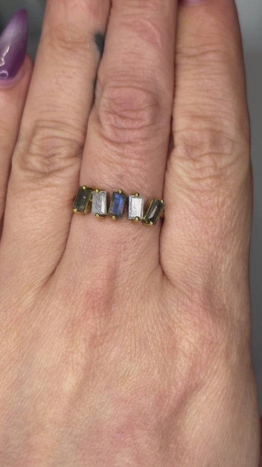Labradorite & Moonstone Ring