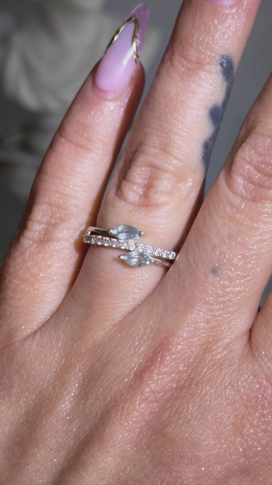 Blue Topaz Sterling 925 Ring