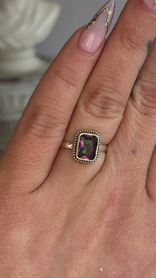 Mystic Topaz Sterling 925 Ring