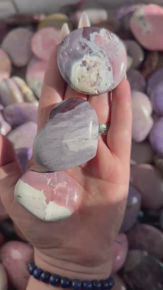 Hyacinth Jasper Puffy Heart