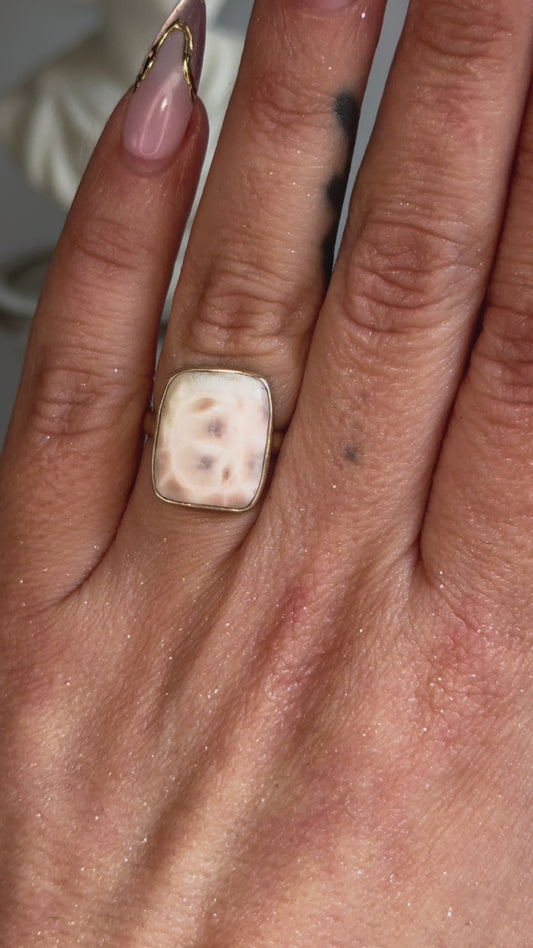 Natrolite Sterling 925 Ring